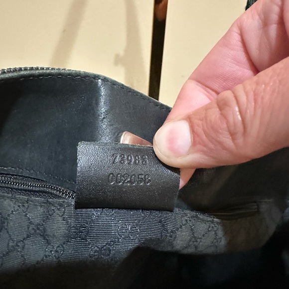 Gucci Web Sherry Line Denim and Leather Tote - Picture 8 of 10